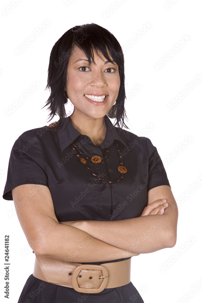 Cute Woman with her arms crossed Cute Woman with her arms crossed