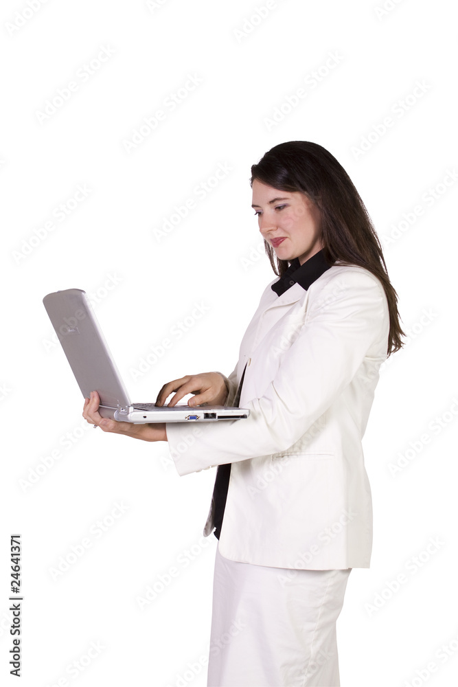 Beautiful Girl Holding a Laptop Beautiful Girl Holding a Laptop
