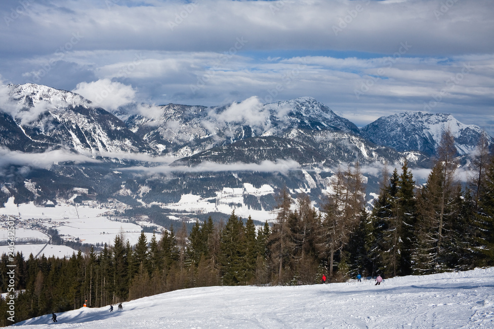 Ski resort  Schladming . Austria