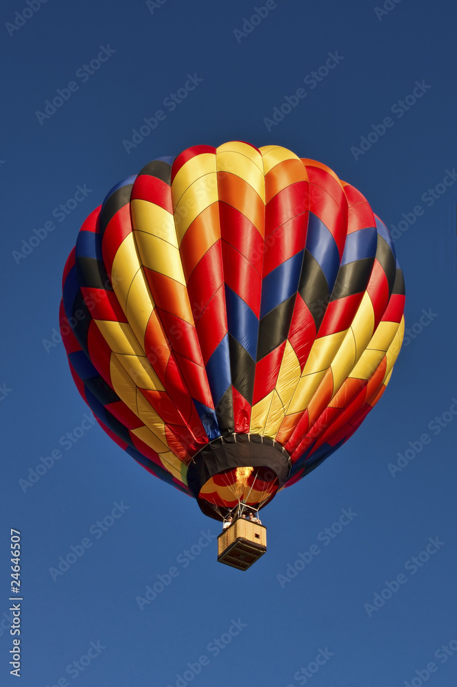Fototapeta premium Hot Air Balloon Rising to the Sky
