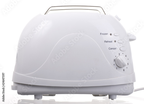 white toaster front shot