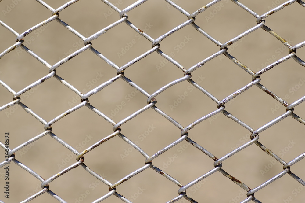 Fototapeta premium Fence on defocused background