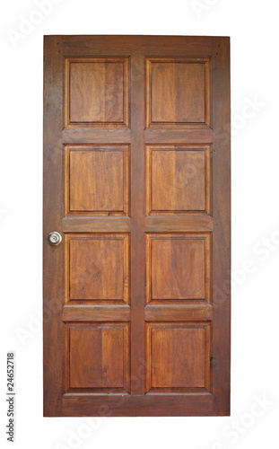 Wood door isolated on white © keattikorn