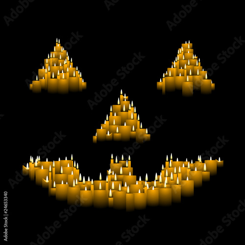 candle jack o' lantern