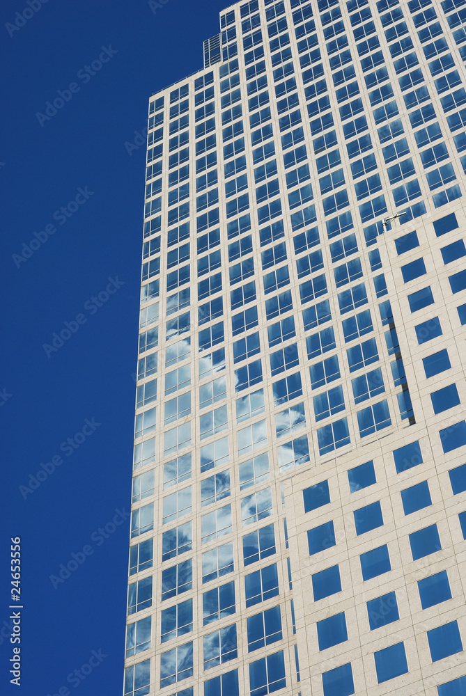 Modern urban office buildings in an abstract pattern Modern urban office buildings in an abstract pattern