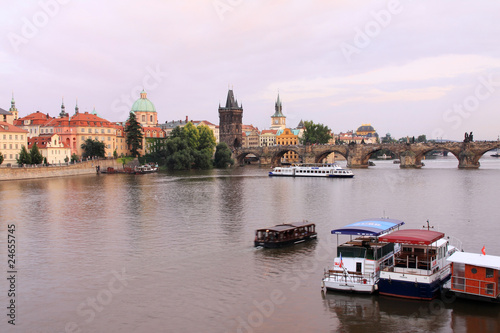 Prague Old Town with the Bridge Tower and Charles Bridge