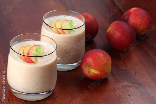 Nectarine milk shake