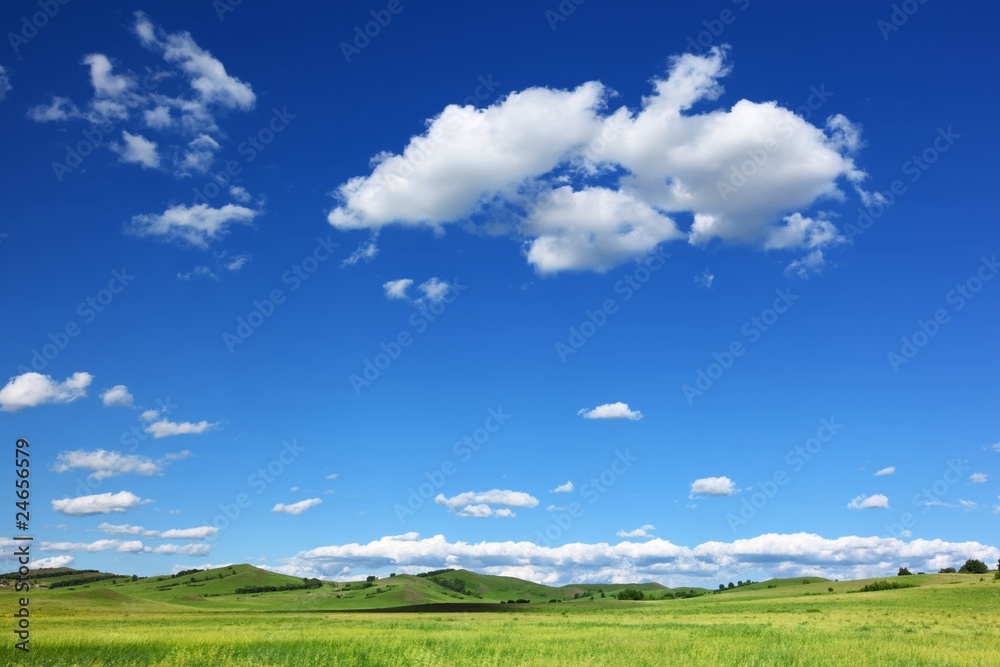 beautiful landscape with blue sky and white clouds beautiful landscape with blue sky and white clouds
