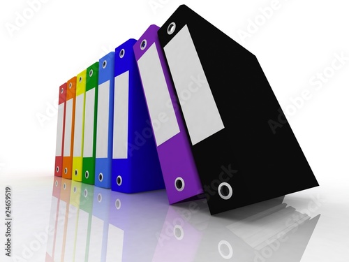 Obraz w ramie folders for papers