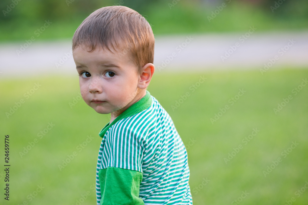 Expressive portrait of an adult little boy Expressive portrait of an adult little boy