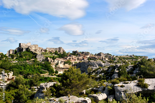 Tableau sur toile les baux de provence - vu de la carrière du val d'enfer