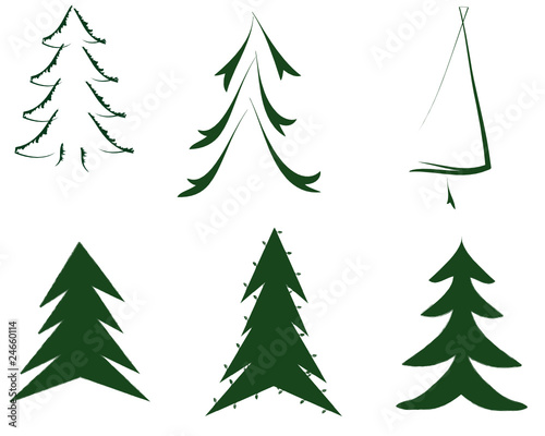 grüne Weihnachtsbaum Weihnachten