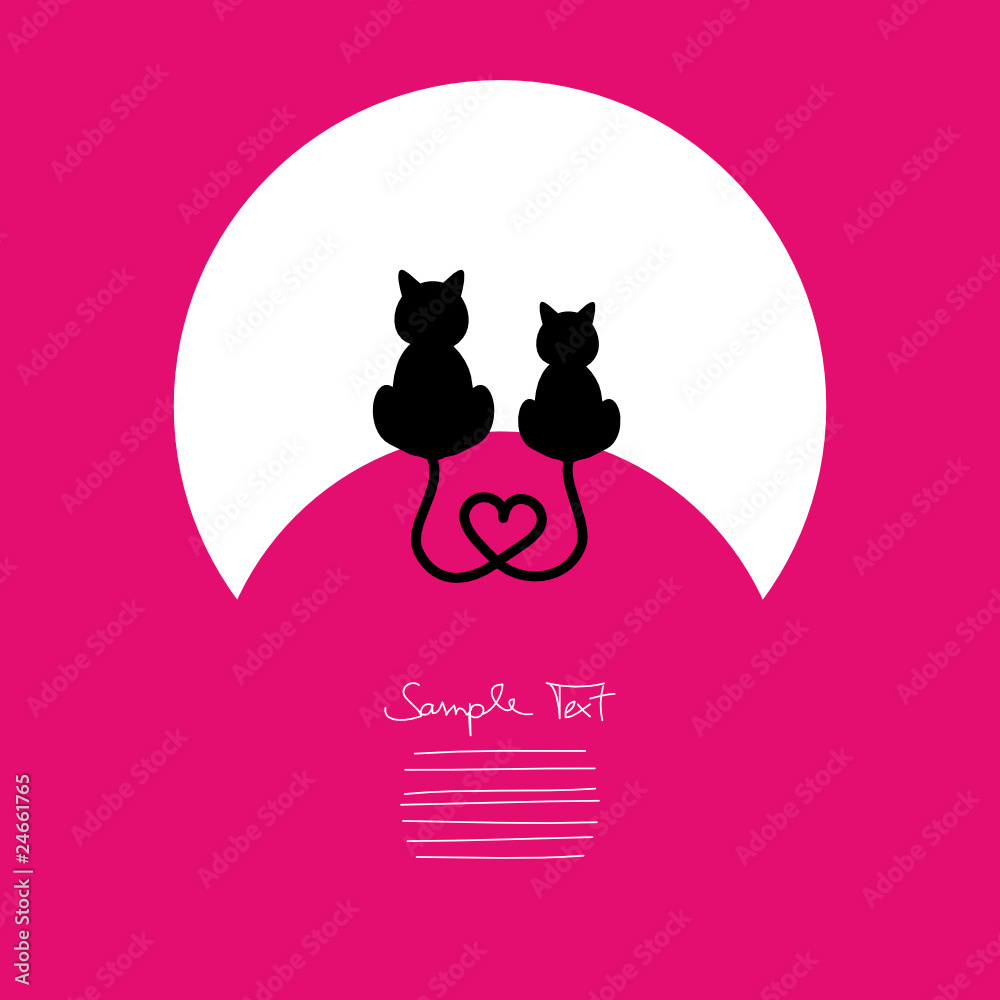 Cats in Love Moonframe