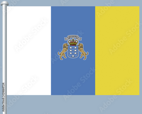 Flaggenserie-Nordafrika-Kanarische Inseln