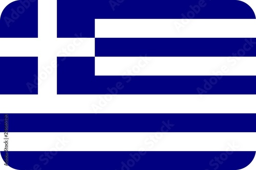 Drapeau-de la Grèce aux coins arrondis