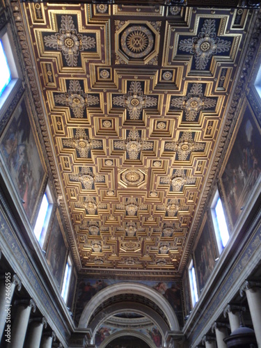 Plafond de l'église Saint-Vincent de Paul à Paris photo