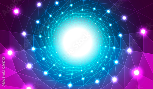 Vector Abstract Spiral Tunnel