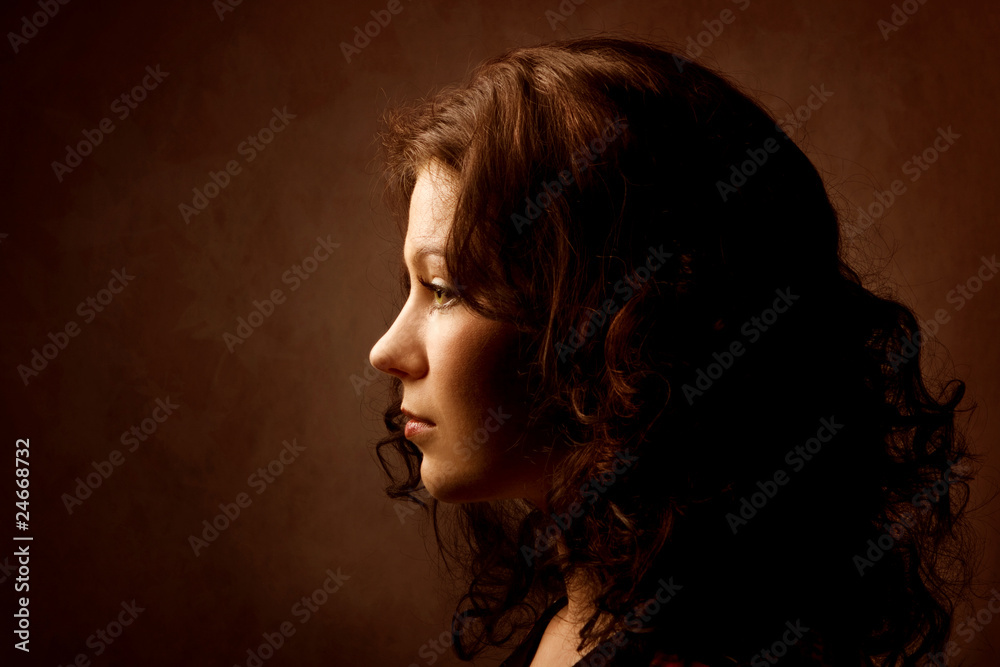 beautiful young woman portrait