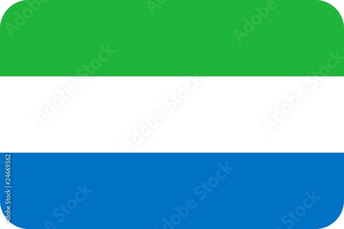 Drapeau de Sierra Leone aux coins arrondis