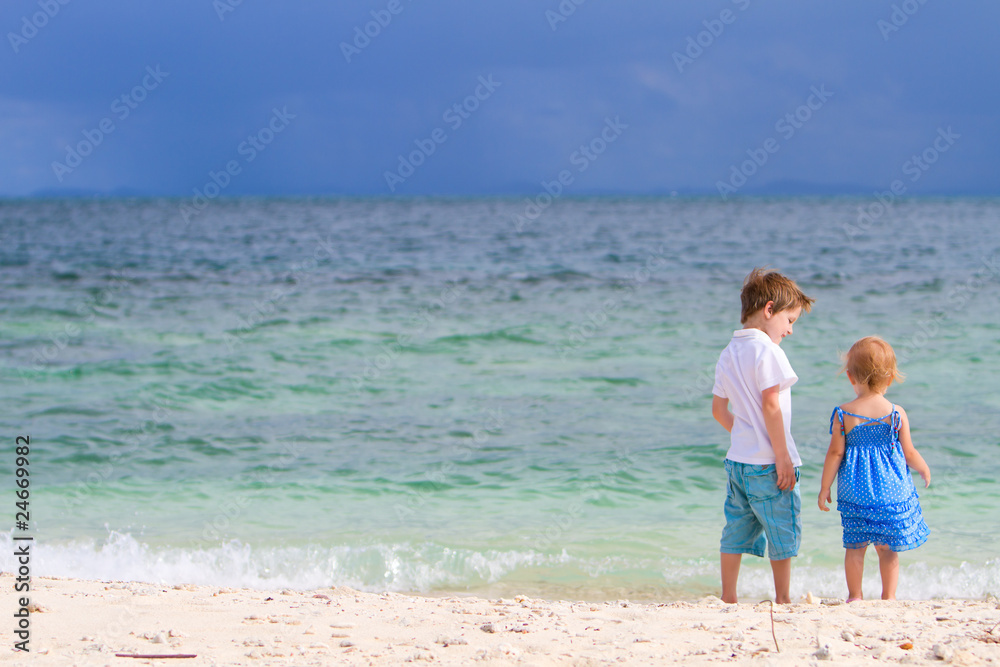 Kids on the beach Kids on the beach