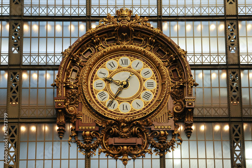 Old train station clock