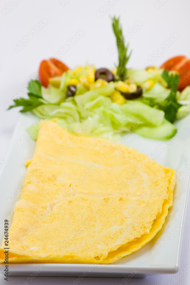 omlette on a plate omlette on a plate
