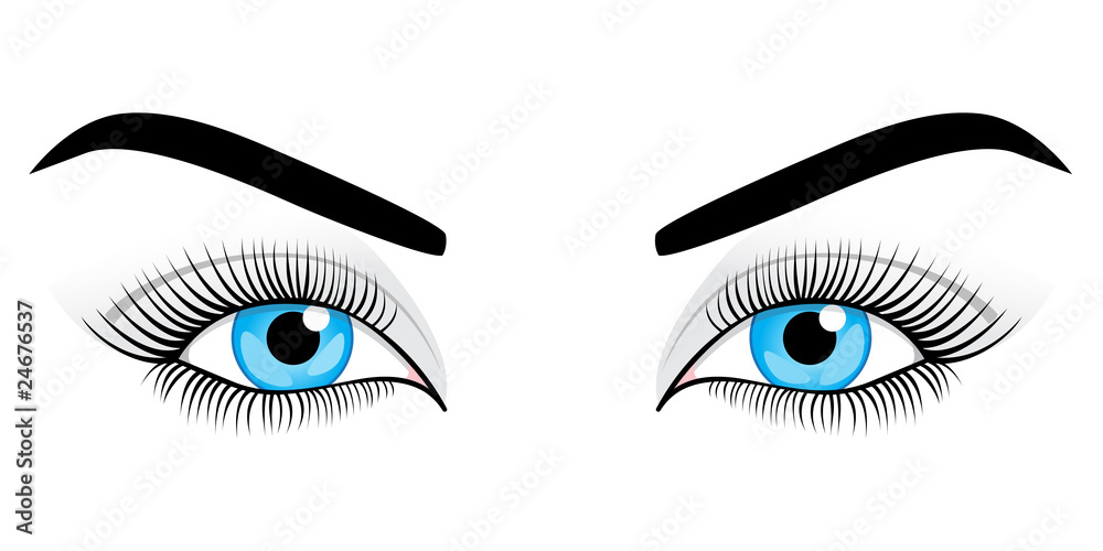 Women's eyes. Vector illustration. Stock Vector Adobe Stock