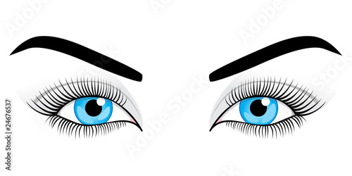 Women's eyes. Vector illustration.