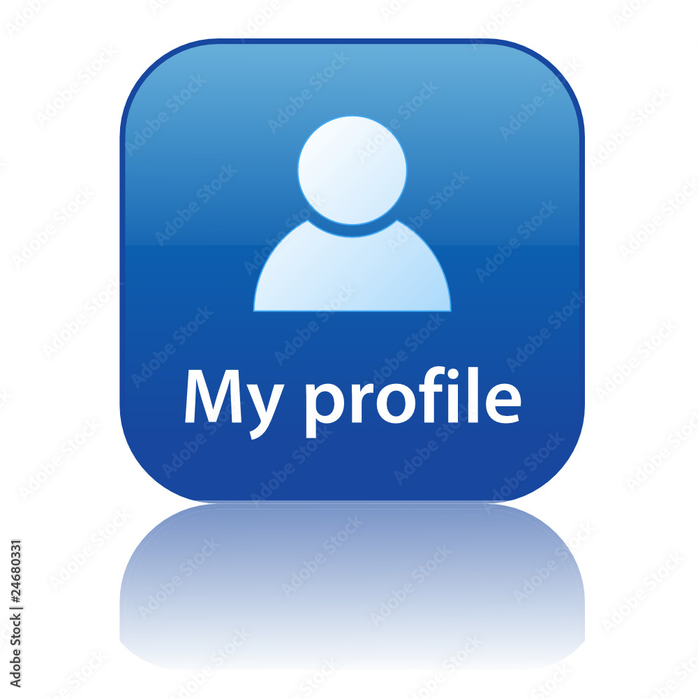 MY PROFILE Web Button (user account open new data icon vector) MY PROFILE Web Button (user account open new data icon vector)