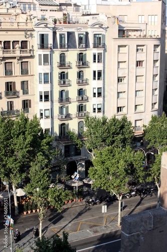 avenue typique de Barcelone
