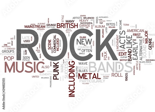 Tableau sur toile Rock Music