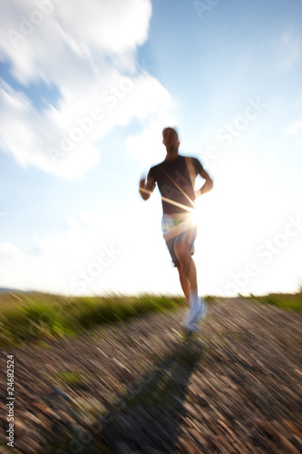 Mann beim Laufen