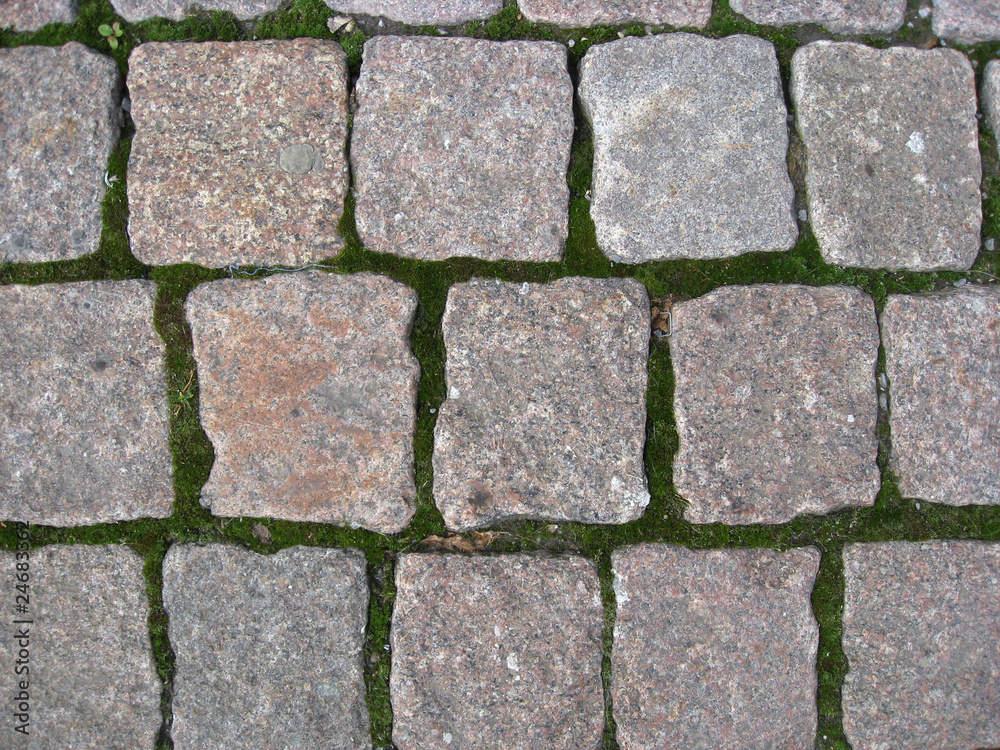 Obraz premium Texture of small stone structure road