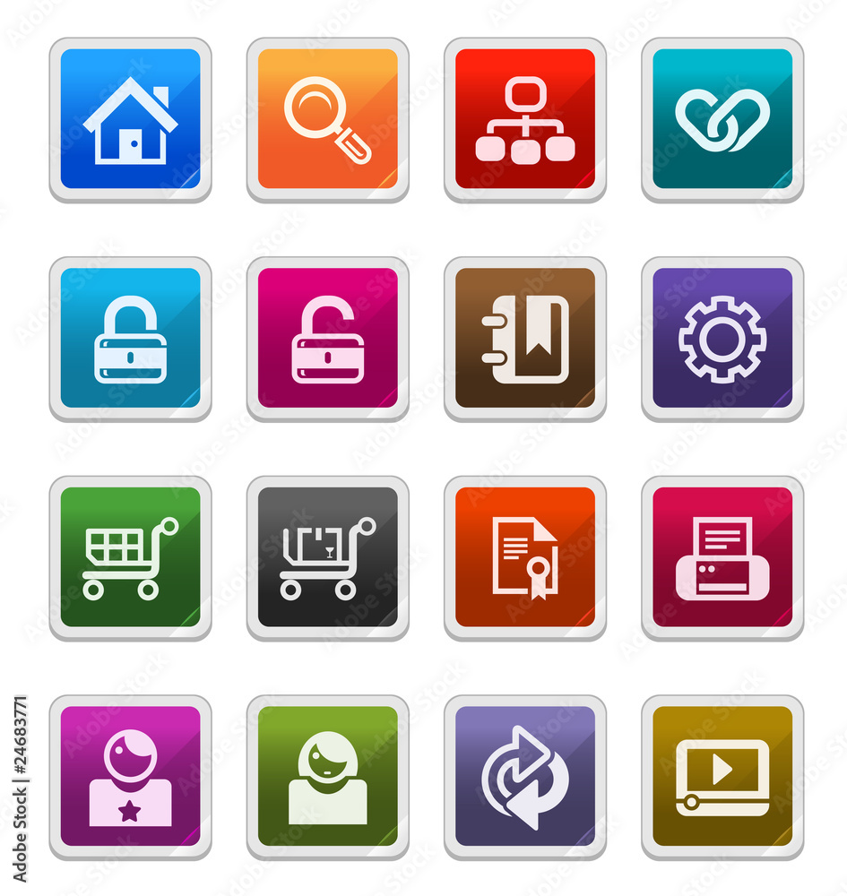 Web & Internet Icons 1 -  sticker series