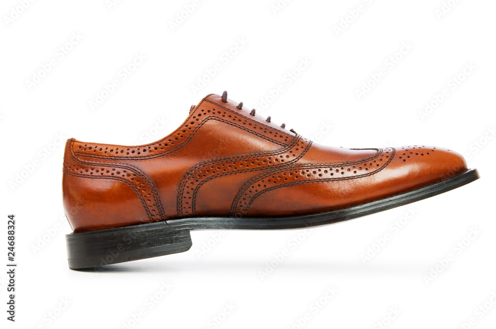 Male shoes isolated on the white background Male shoes isolated on the white background