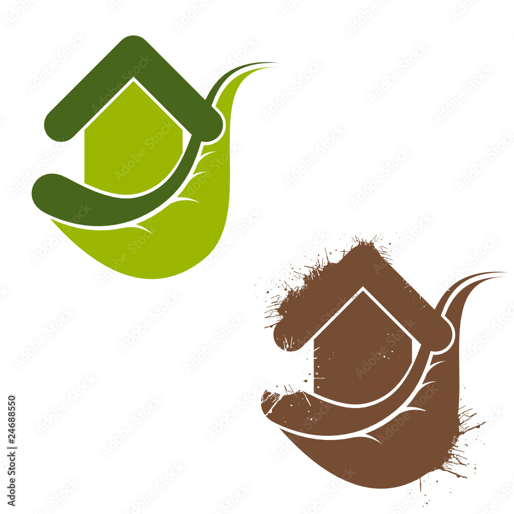 blatt haus heim natur symbol