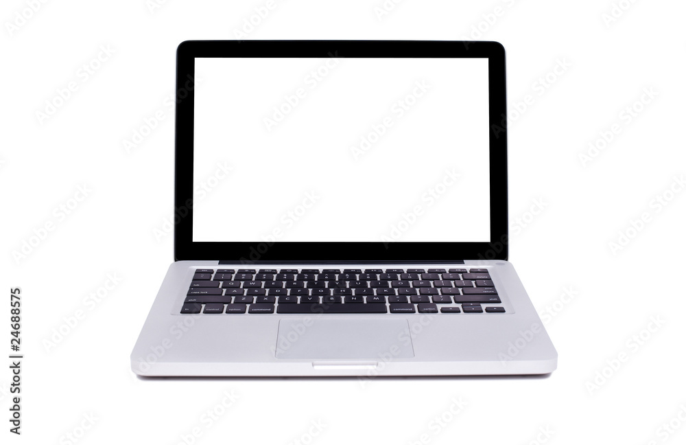 Isolated modern laptop Isolated modern laptop