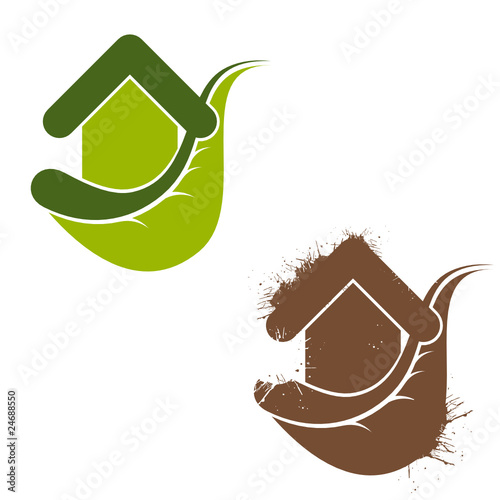 blatt haus heim natur symbol
