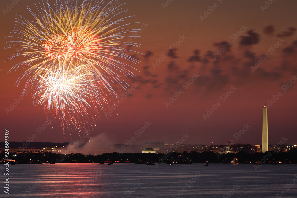 Fireworks over Washington DC