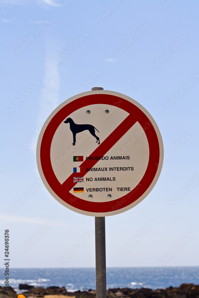 sign prohibiting