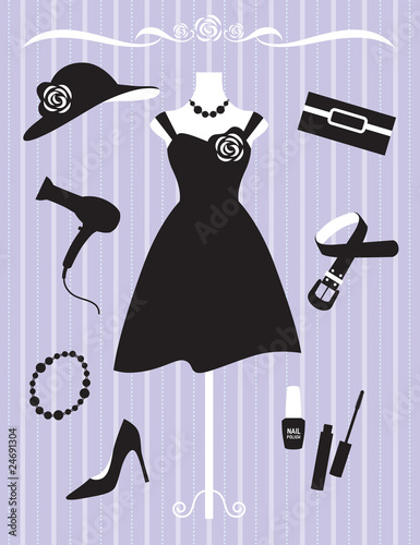 Woman Dress and Accessories