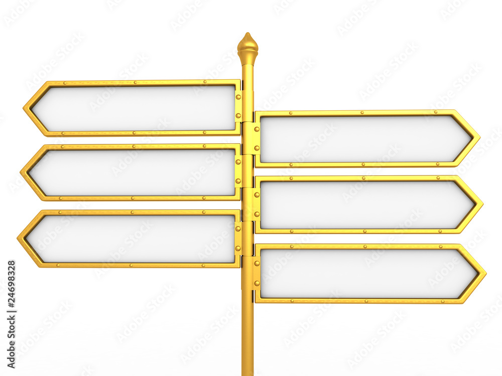 Obraz premium Empty boards. Solution