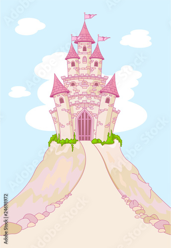 Fototapeta Magic Castle invitation card