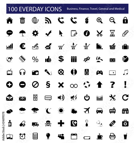 100 Everyday Icons