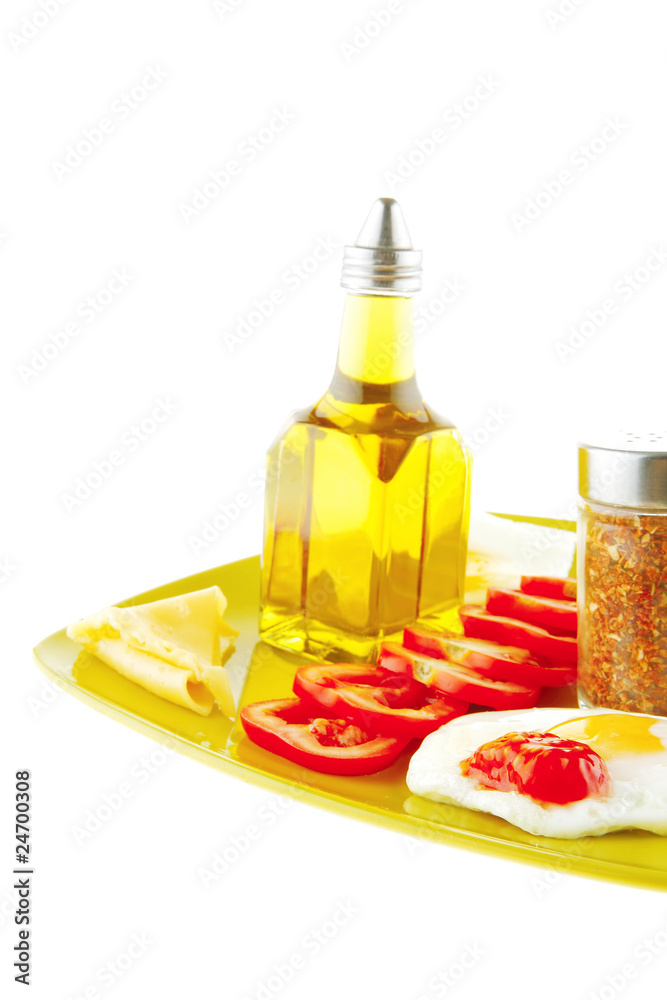 fried eggs and olive oil fried eggs and olive oil
