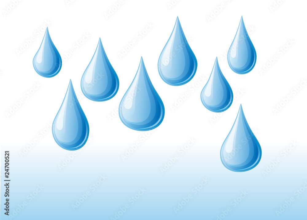 Fallende Wassertropfen Fallende Wassertropfen