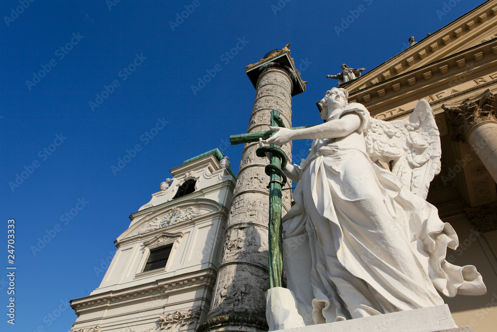 Obraz premium Famous church Karlskirche in Vienna