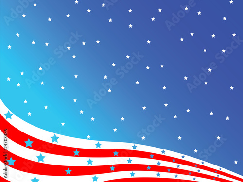 stylized american flag