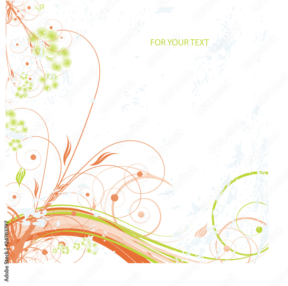 Abstract flowers background with place for your text Abstract flowers background with place for your text
