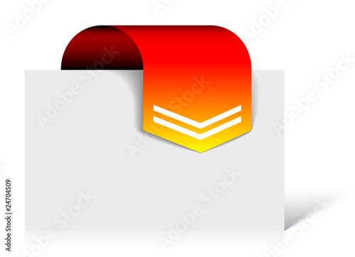 Red arrow bookmark